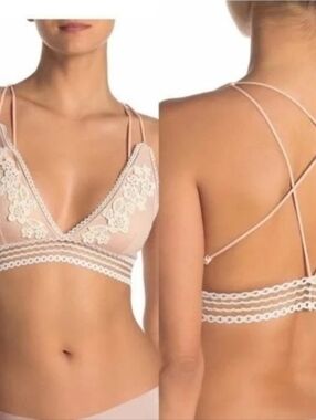 Free People Cheyenne Bralette in the color nude